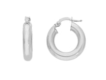 Load image into Gallery viewer, Luna Piena Yellow Gold Hoops