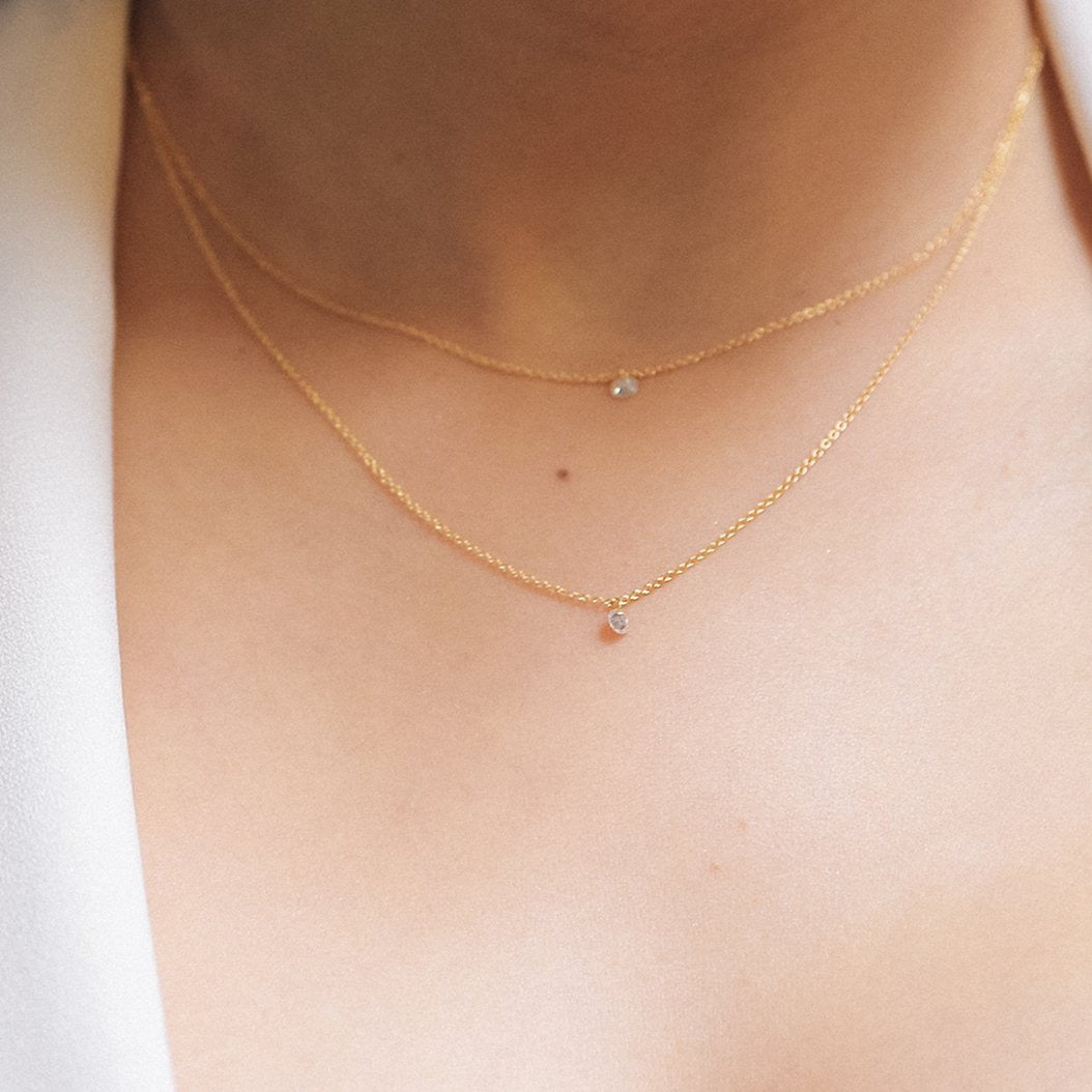 Pierced on sale diamond necklace