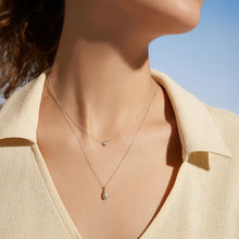 Load image into Gallery viewer, SANILIA | Two-Tone Bezel Pear LGD Pendant