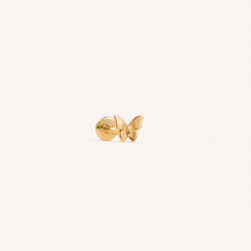 Single Mini Butterfly Flat Back Earring