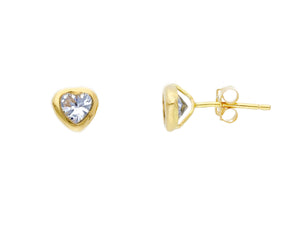 Pop Heart Zirconia Earrings