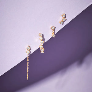 PAISLEY | Lab-Grown Diamond Drop Chain Single Earring