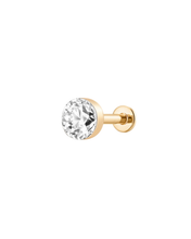 Load image into Gallery viewer, 0.6ct Solitaire Lab Grown Diamond Flatback Stud