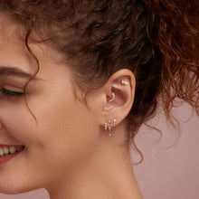 Load image into Gallery viewer, CELESTIA| Opal and Lab-Grown Diamond Drop Earring