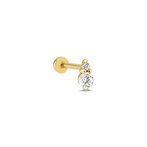 Ella Diamond Threaded Piercing Earring