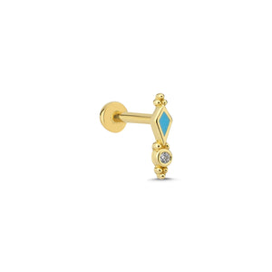 Elisa Diamond Piercing Earrings