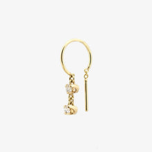 Load image into Gallery viewer, Double Diamond Baby Chime Earring