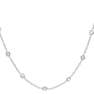 Classic Zirconia Chain Necklace