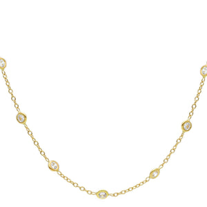 Classic Zirconia Chain Necklace