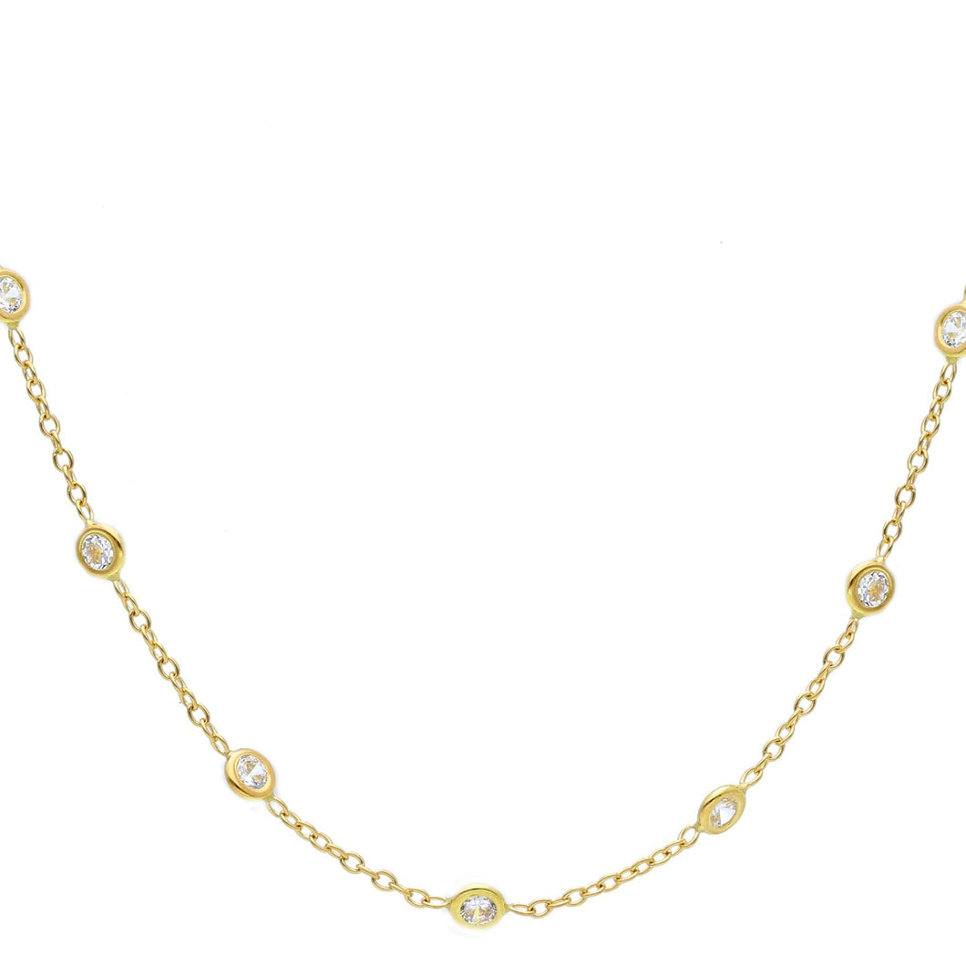 Classic Zirconia Chain Necklace