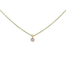 Load image into Gallery viewer, Single Diamond Lab Grown Diamond Choker