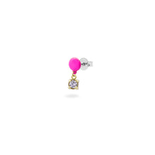 Load image into Gallery viewer, Single Diamond Lab Grown Diamonds Button Earring