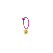 Load image into Gallery viewer, Rose Hoop Single Earring