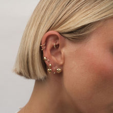 Load image into Gallery viewer, Bug Heart Charm Piercing Earring