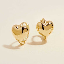 Load image into Gallery viewer, Boo heart mini huggie earrings