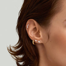 Load image into Gallery viewer, Heart Lab Grown Diamond Flatback Stud