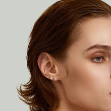 Load image into Gallery viewer, Baguette Lab Grown Diamond Flatback Stud