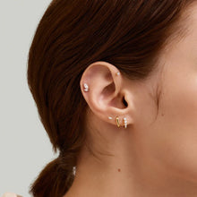 Load image into Gallery viewer, Graduated Marquise Lab Grown Diamond Left Flatback Stud