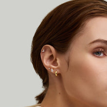 Load image into Gallery viewer, Pear Lab Grown Diamond Flatback Stud