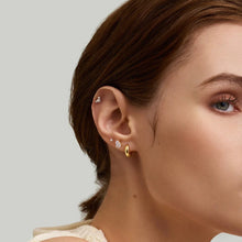 Load image into Gallery viewer, Lab Grown Diamond Cluster Flatback Stud