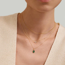 Load image into Gallery viewer, Lab Grown Emerald Necklace Charm