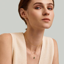 Load image into Gallery viewer, Lab Grown Emerald Necklace Charm