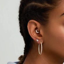 Load image into Gallery viewer, Pear Lab Grown Diamond Flatback Stud