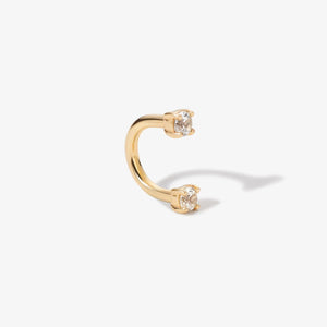 Frankie U Hoop Diamond Piercing Earring