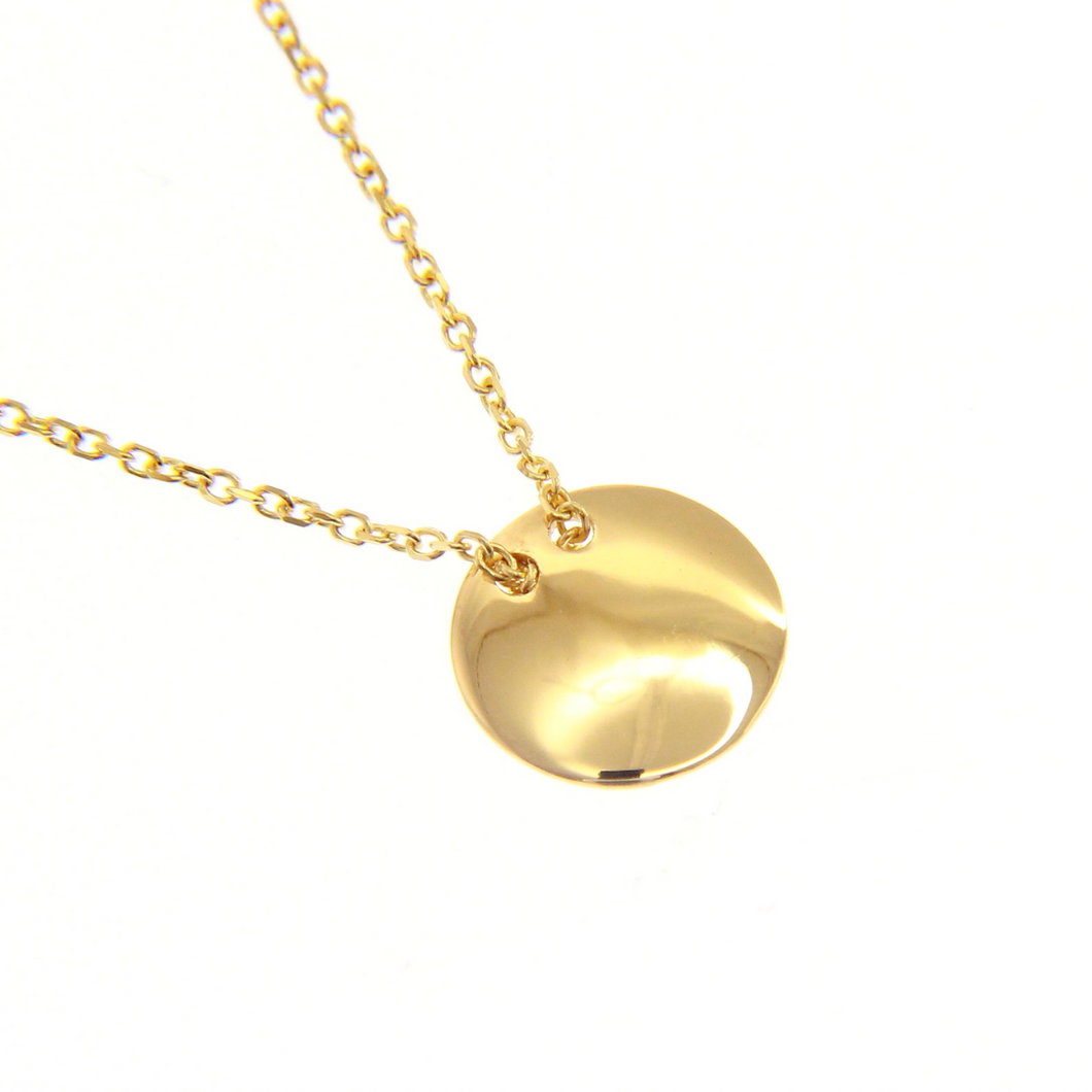 necklace Targa Circle yellow gold