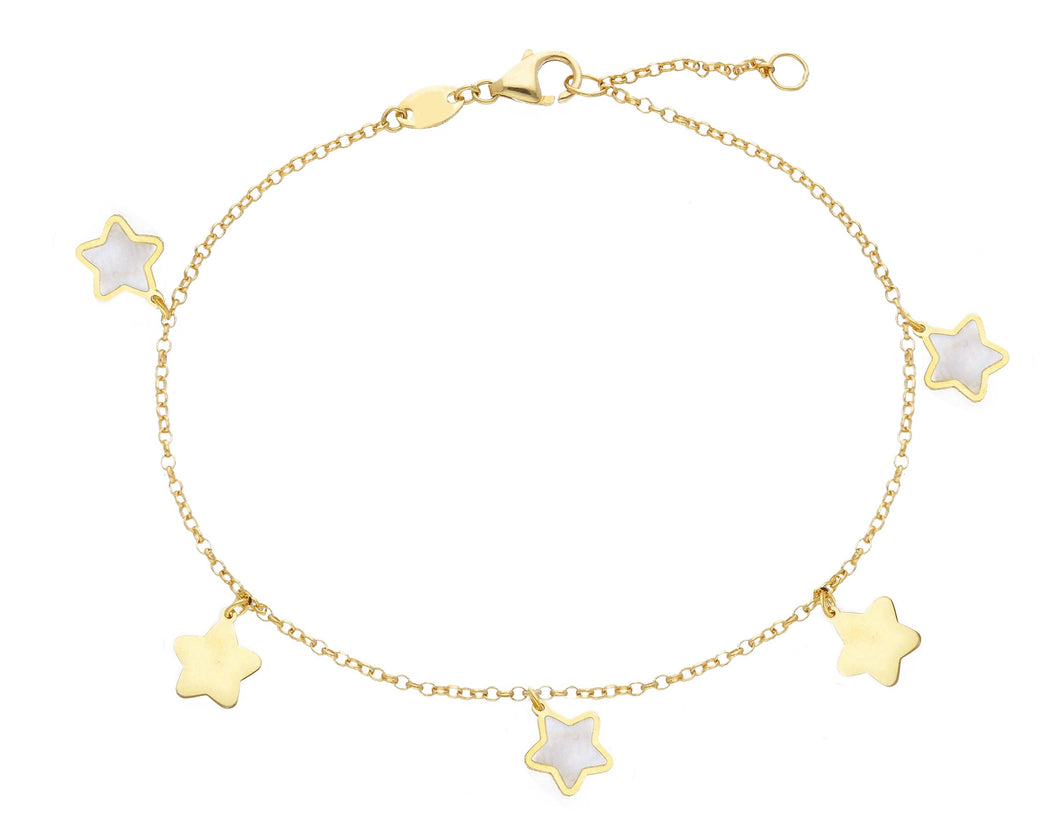 Mother Of Pearl Star Bracelet