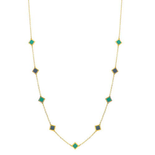 Onyx Malachite Necklace