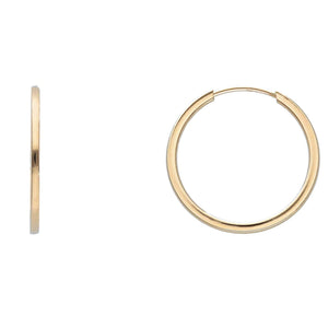 Ultra Thin Hoop Earrings 1.5 cm