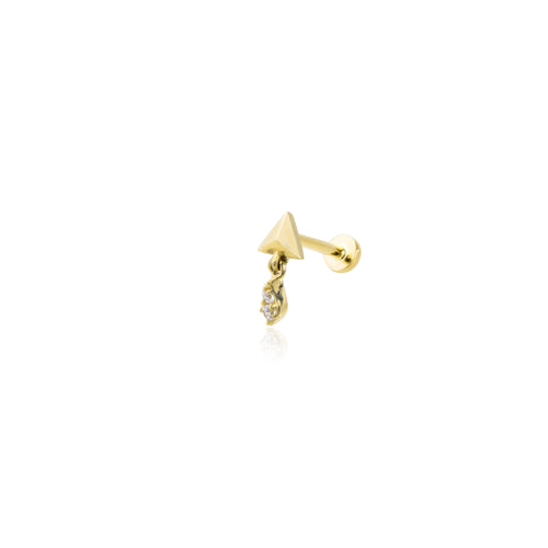 Cleo baby Diamond Threaded Piercing Earring