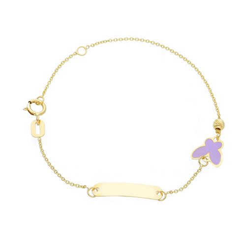 Bracelet Purple butterfly Targa Kid