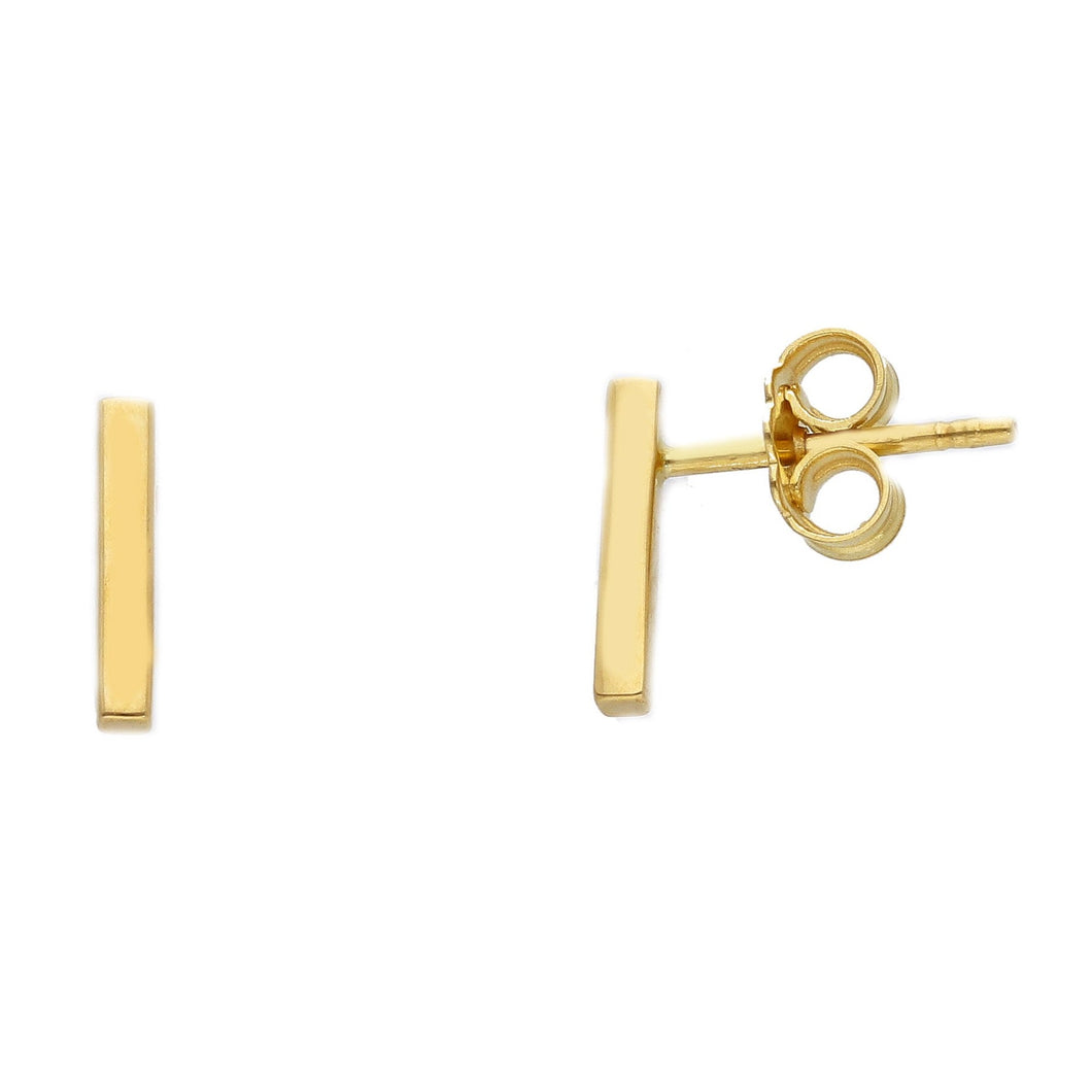 New T Bar Stud Earrings