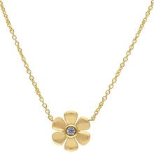 Load image into Gallery viewer, Flower Necklace with Zirconia