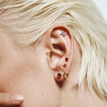 Load image into Gallery viewer, CHARLI | Lab Grown Ruby Threaded Flatback