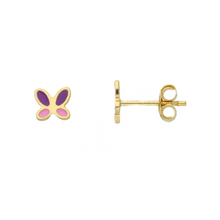 Load image into Gallery viewer, Butterfly Purple Stud XS