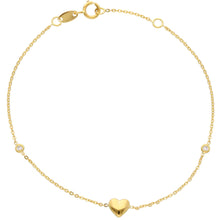 Load image into Gallery viewer, Dainty Heart Zirconia Bracelet