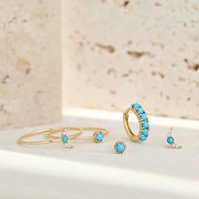 Load image into Gallery viewer, AMINA  |  Turquoise Solitaire Ring