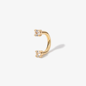 Frankie U Hoop Diamond Piercing Earring