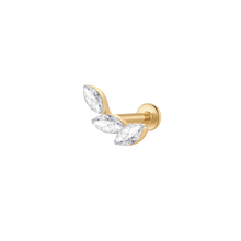 Load image into Gallery viewer, Marquise Trio Lab Grown Diamond Right Flatback Stud