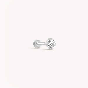 Mini Diamond Threaded Labret Earring