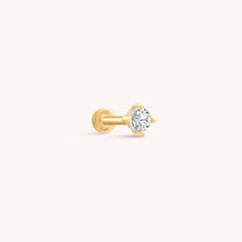 Load image into Gallery viewer, Mini Diamond Threaded Labret Earring