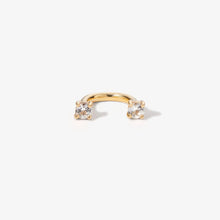Load image into Gallery viewer, Frankie U Hoop Diamond Piercing Earring