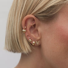 Load image into Gallery viewer, Boo heart mini huggie earrings
