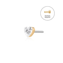 Load image into Gallery viewer, Heart Lab Grown Diamond Threadless End
