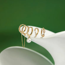 Load image into Gallery viewer, QUINN | Lab Grown Diamond Double Chain Hoop