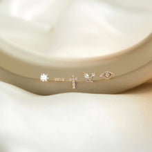 Load image into Gallery viewer, SAINT | Lab Grown Diamond Cross Piercing Top Earring