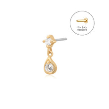 Load image into Gallery viewer, ECHO | Dangle Double Lab Grown Diamond Threadless Top Piercing